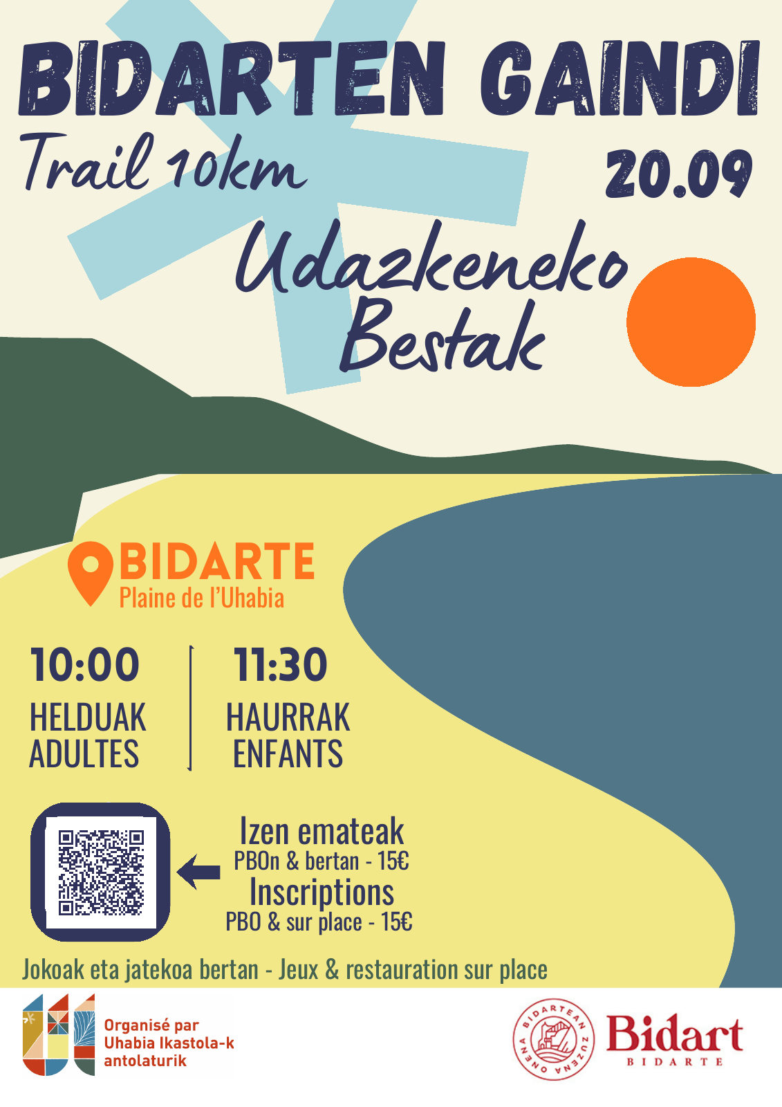 Affiche Bidarten Gaindi 2026 / Bidarten Gaindi 2026 kartela.